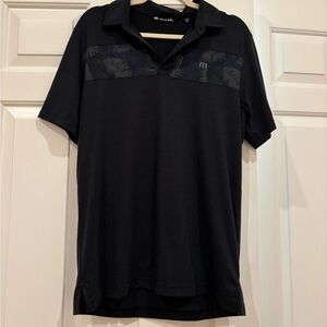 Travis Mathew Tropical Blocked Short Sleeve Golf Polo Shirt SZ M